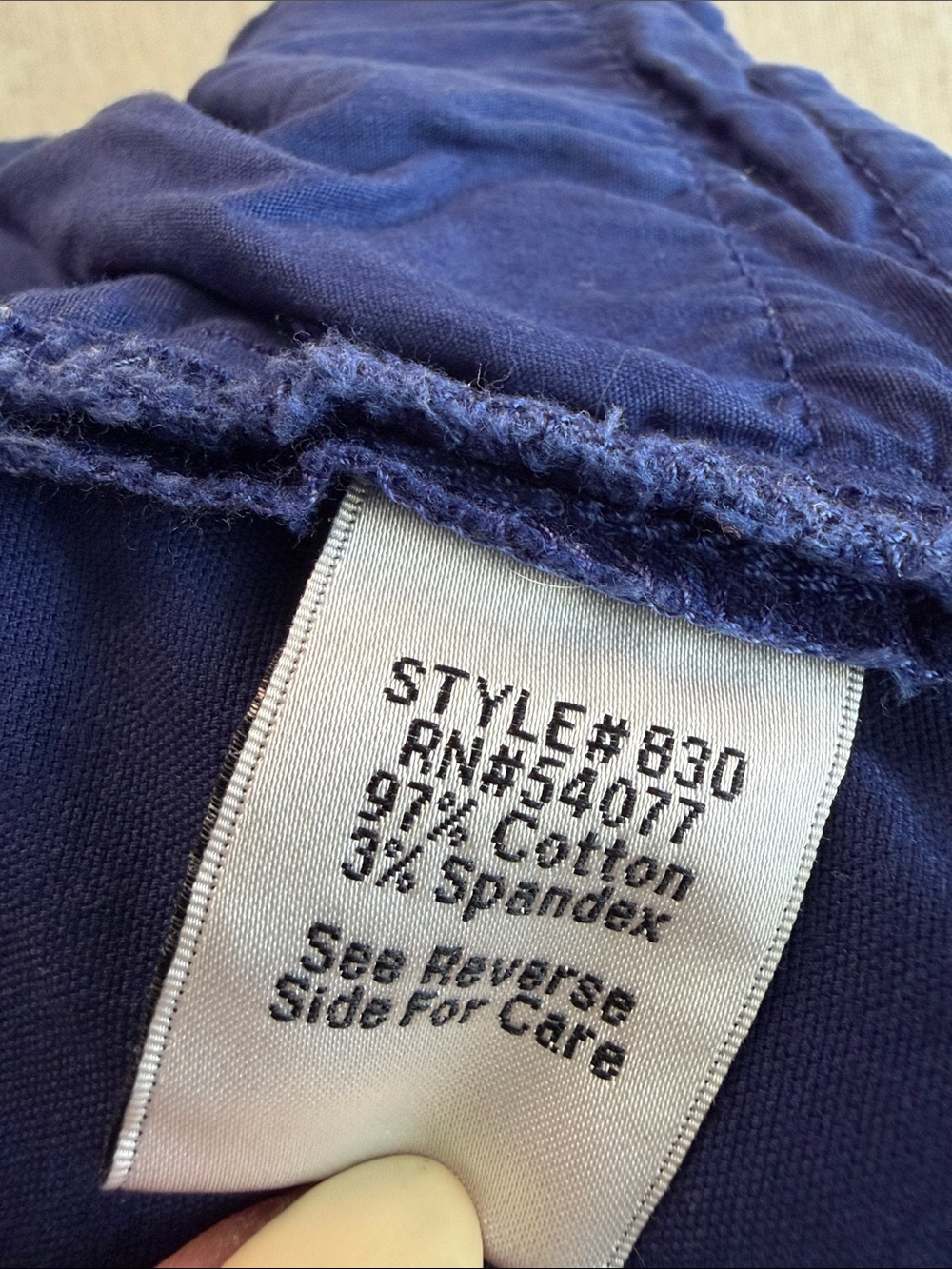 CAbi Lou Bermuda Shorts #830 Nautical Blue Two Button Board Long Size 12 - Picture 6 of 6